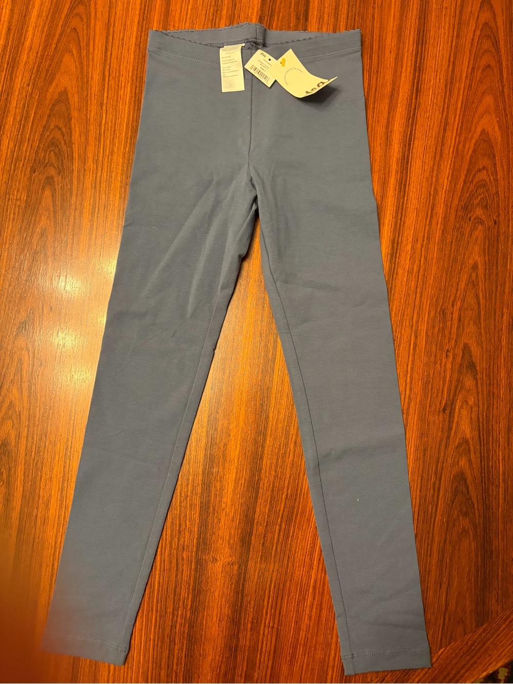 NWT Tea Collection Slate Grey Girls' Full-Length Leggings, Size 7